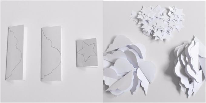 Christmas garland made of paper