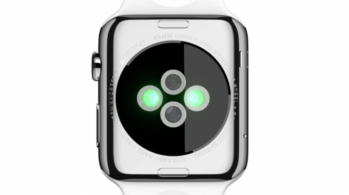 Cardiosensor in Apple Watch Sport