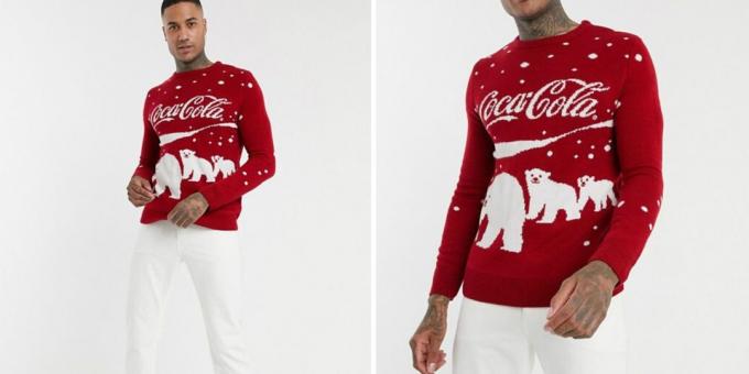 Print Coca-Cola on a sweater