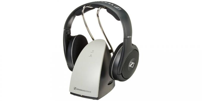 good wireless headphones: Sennheiser RS120 with a radio transmitter