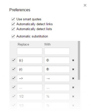 Automatic Substitution