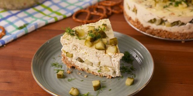Recipes cheesecake: Cheesecake with pickles