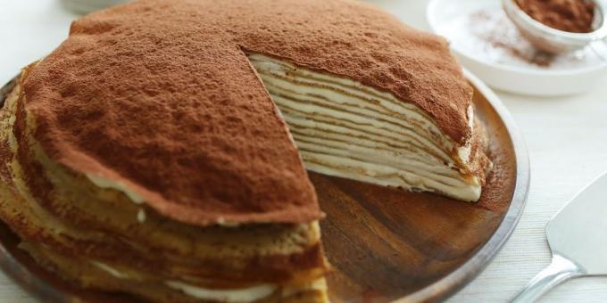 Recipe: Pancake cake "Tiramisu"