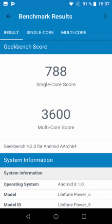 Ulefone Power 5. GeekBench