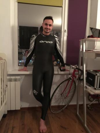 The new wetsuit happy as an elephant