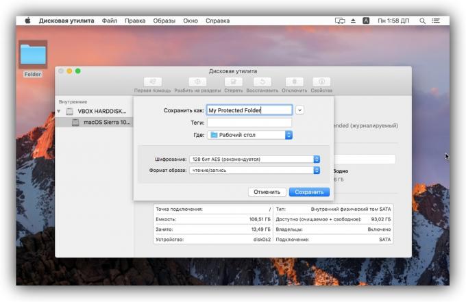 How to put a password on a folder in macOS