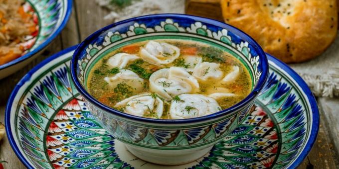 Chuchvara - Uzbek soup with dumplings