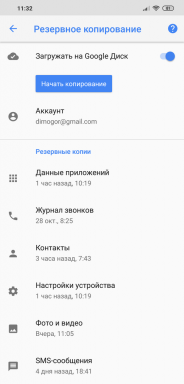 As for Android to make a backup copy of the data in Google Drive
