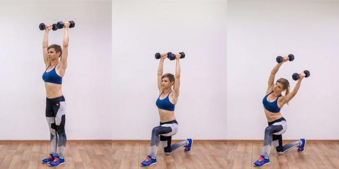 How to build the press: lunge with lateral tilt