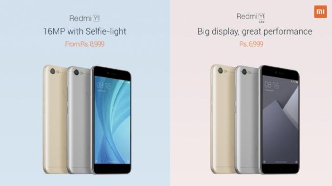 Redmi Y1 and Redmi Y1 Lite news