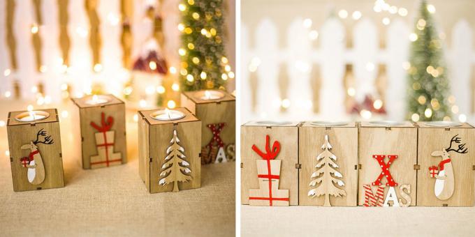 Christmas decorations with AliExpress: Candlesticks