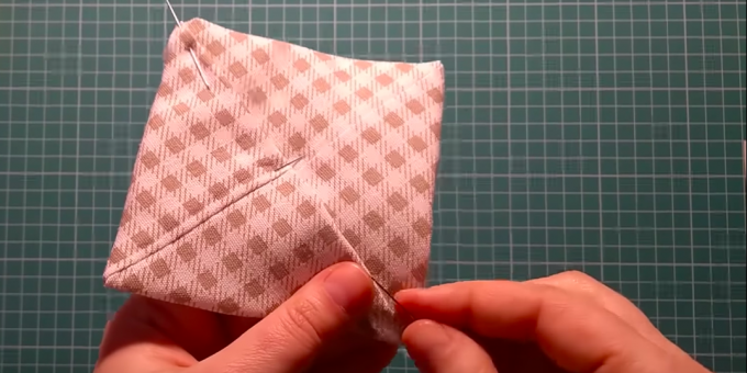 Sew the edges wrapped stitch