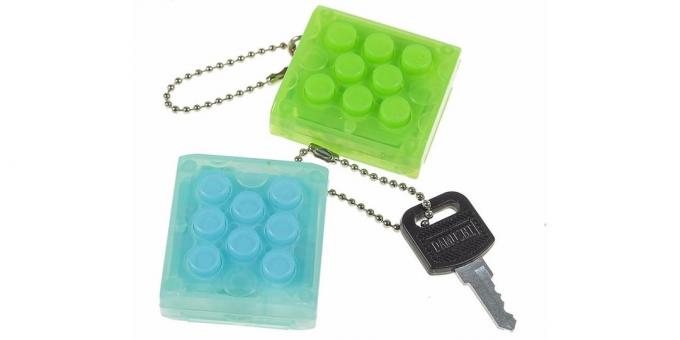 Keychain with bubbles