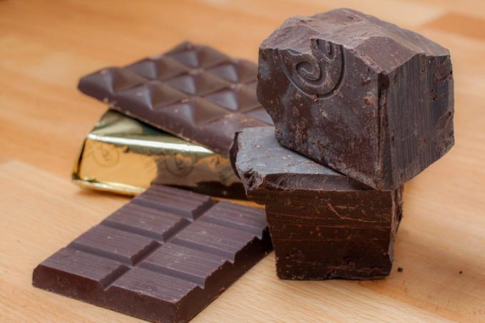 healthy foods: dark chocolate