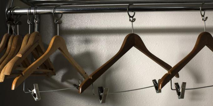 Wooden coat hanger