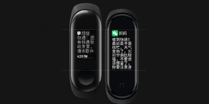 Compare Display Xiaomi Mi Band 3 and Mi Band 4