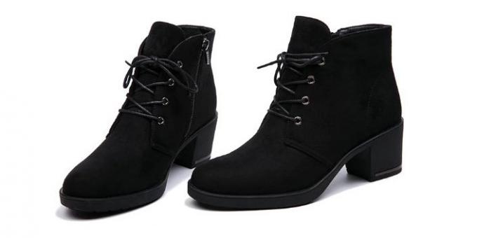 Boots made of artificial suede AIMEIGAO