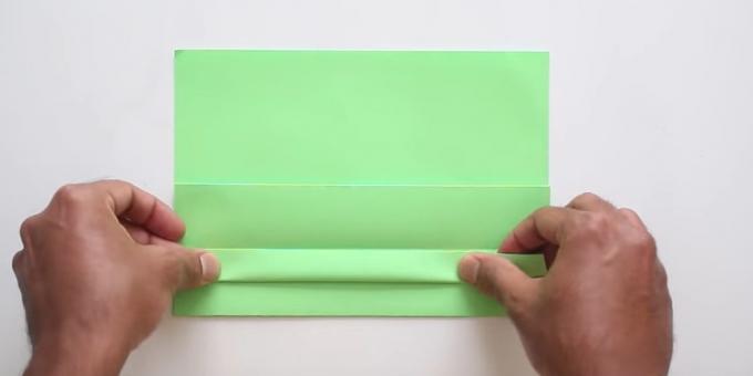 envelope with your hands without glue: make strip