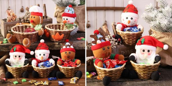 Products with aliexpress, which will help create a Christmas mood: Vase for sweets