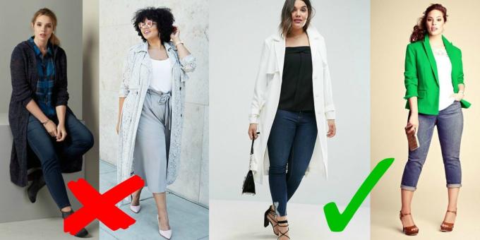 Life hacking for women plus-size: Contrasting combinations