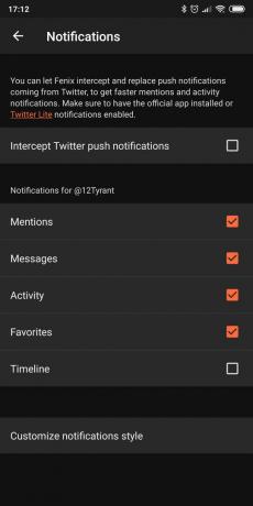 Applications for access to the Twitter account on Android: Fenix ​​2