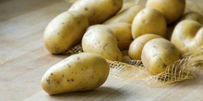 Foods containing iodine: potatoes