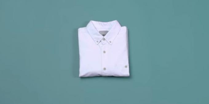 How to fold a shirt sleeves down