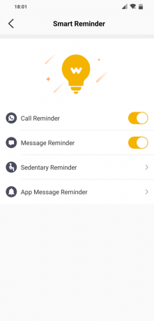 Lenovo Watch S: incoming calls and notifications