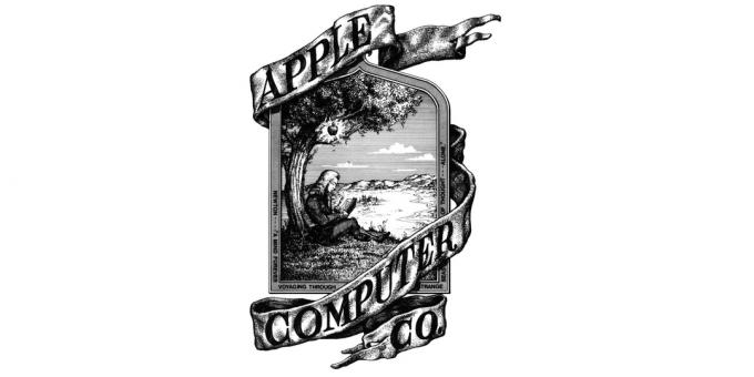 Logo Apple: Newton under an apple tree