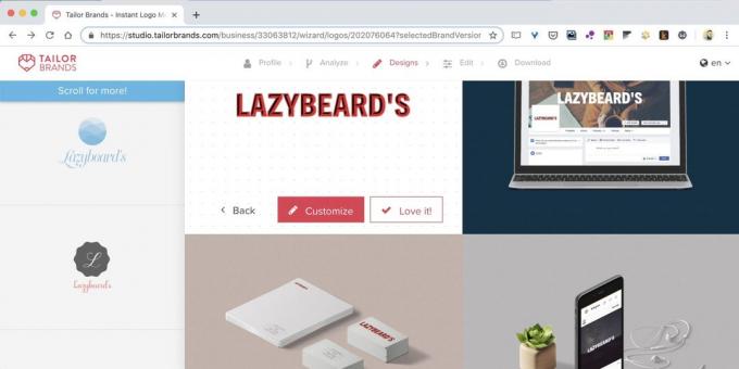 How to create a logo online at Tailor Brands Online