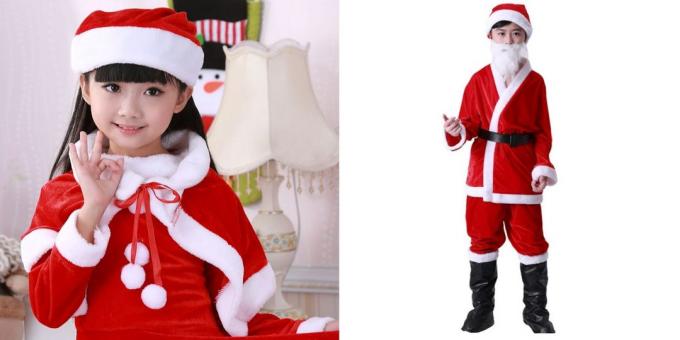 New Year costumes for children: Santa's helpers