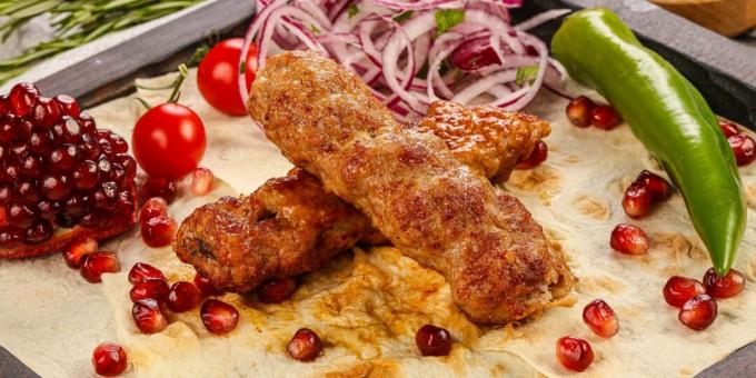 Juicy turkey kebab