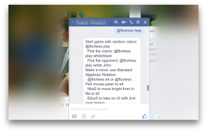 The Facebook chat is now possible not only to correspond, but also to play chess