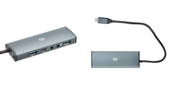 Docking station for laptops: Digma HUB-2U3.0СAU-UC-G