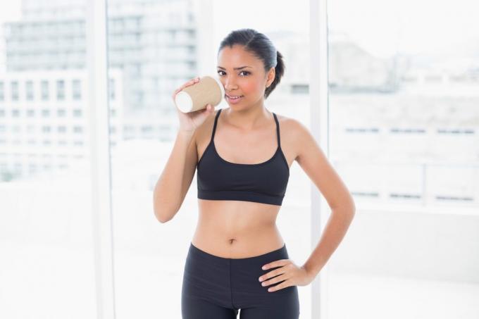 Morning workout: Drink coffee