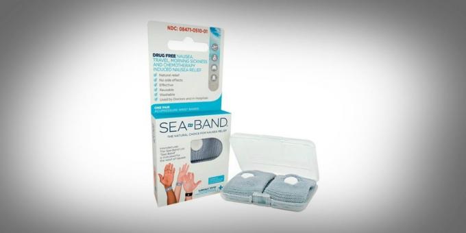 Bracelets for motion sickness from Sea Band