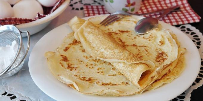 Universal recipe for pancakes Kurnik