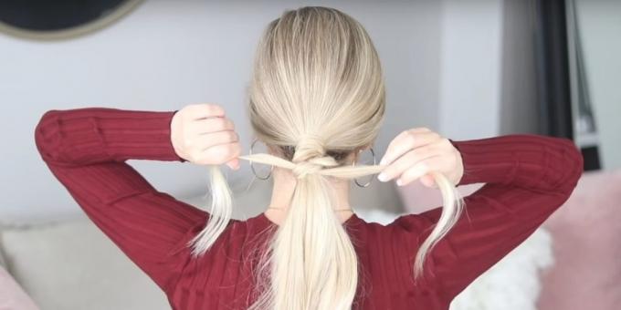 Hairstyles for long hair: tie another knot