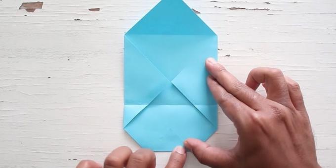 envelope with your hands: glue area