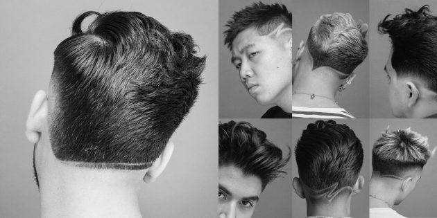 Trendy men's haircuts for fans of extreme sports: shaved patterns