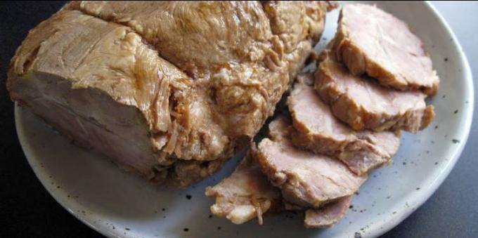 Recipe for pork in multivarka with soy sauce and turmeric