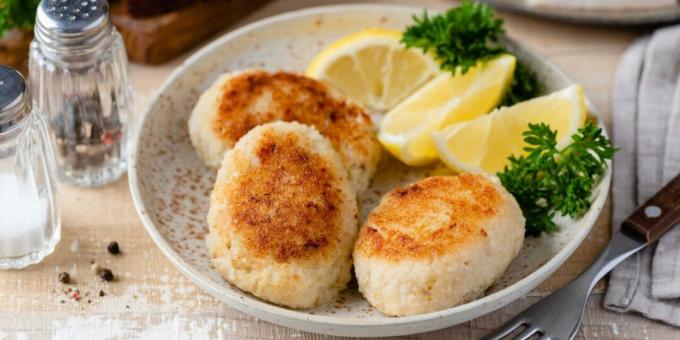 Juicy catfish cutlets