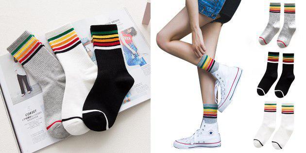 striped socks