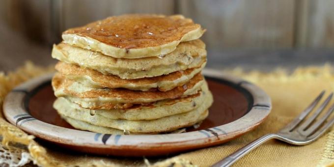 Banana pancakes without eggs Recipes