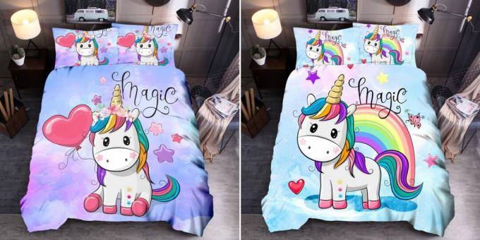 Bed linen unicorn