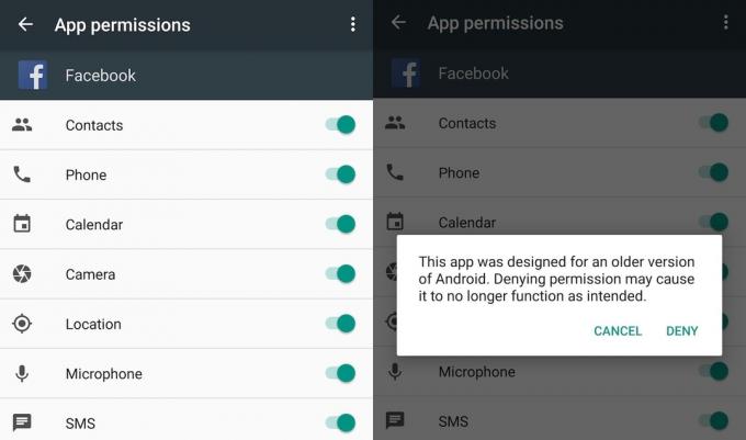 Android 6.0 Marshmallow: new format of permitting