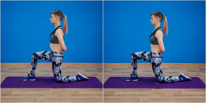 Stretching the hip flexors