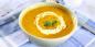 Creamy soup with pumpkin, ginger, cinnamon and nutmeg