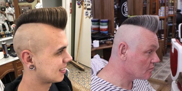 Trendy men's haircuts for fans of extreme sports: Mohawk