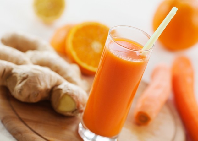 Carrot-apple-orange smoothie
